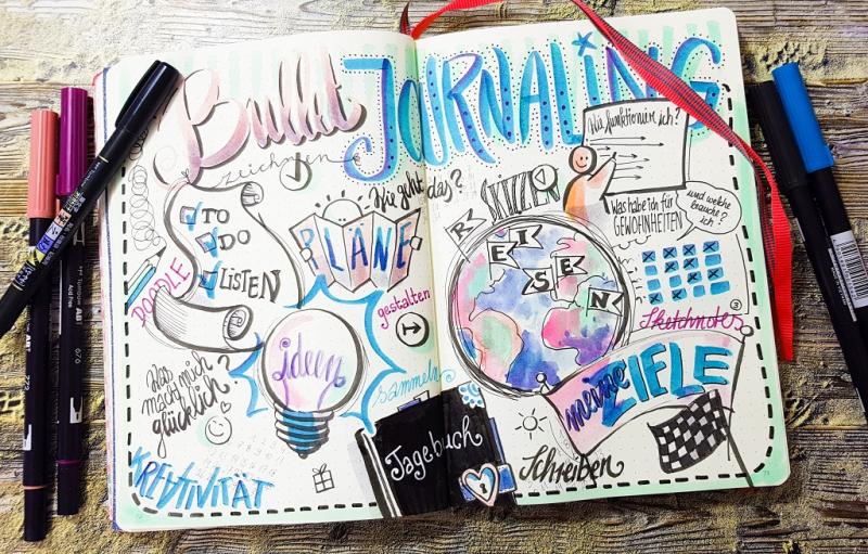 Journaling , Doodeling und Sketchnotes