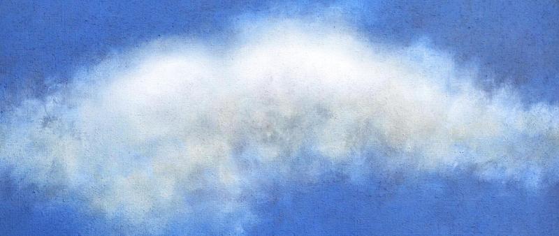 Wolken malen in Acryl