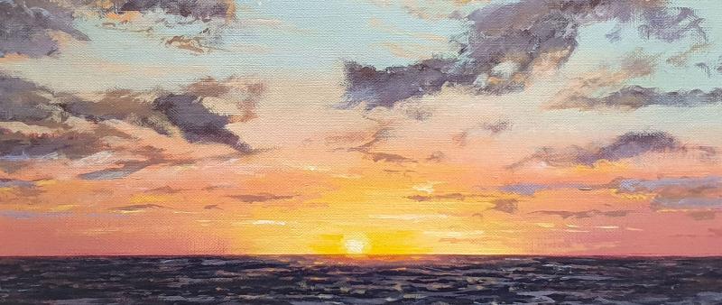 Faszination Abendhimmel in Acryl