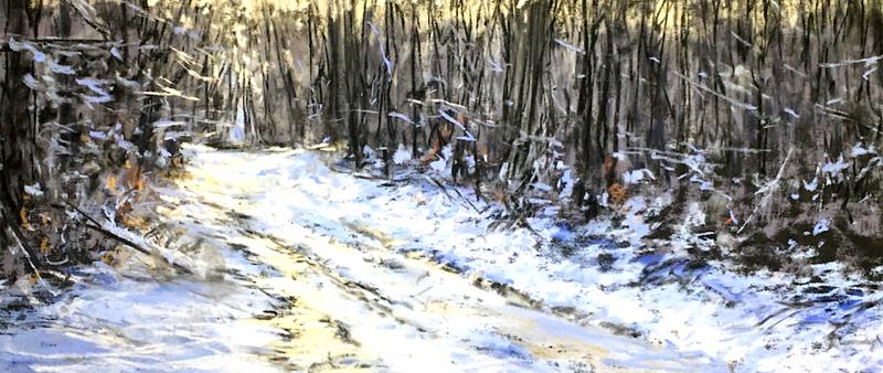 After Work: Winterbäume in Pastell
