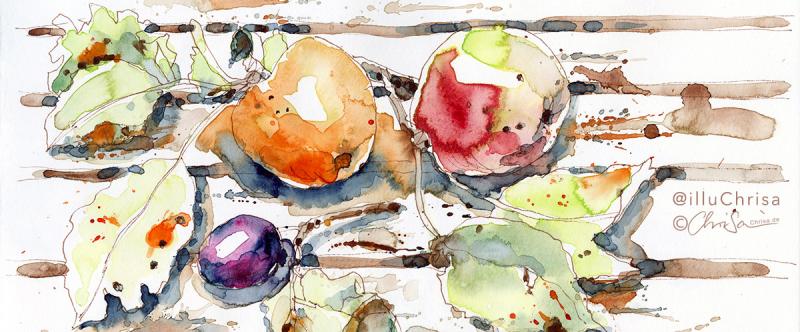 Veggie Sketching — frische Skizzen aus der Küche